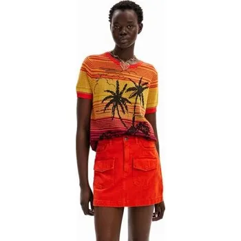 Pánské tričko Tričko Desigual Dubai naranja velikost S