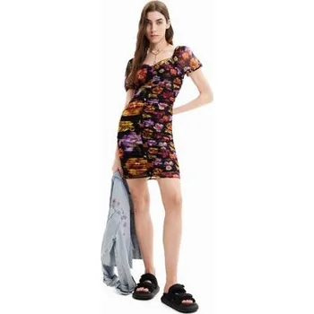 Dámské šaty šaty Desigual Sala-Lacroix negro velikost XS