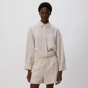 Dámské kraťasy Reserved - Kraťasy s vysokým podílem viskózy - béžová - 719AC-08X - 719AC-08X-S