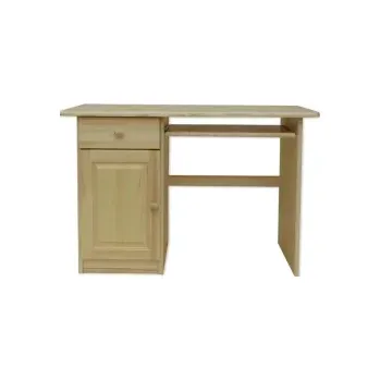 Psací stůl Dřevěný psací stůl STUDENT 3 LEVÝ borovice masiv 115x75x55 cm