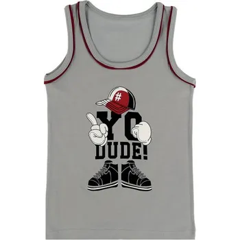 Evona Chlapecký nátělník se širokými ramínky C šedá Velikost: 122