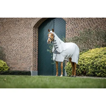 Deka pro koně Deka letní Amigo Ripstop Hoody, s krkem, silver/titanium grey & silver Délka zad: 140 cm