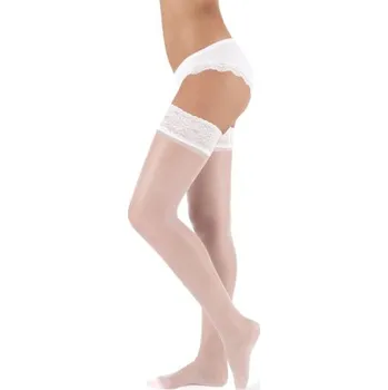 Dámské ponožky Evona Samodržící punčochy SILVANA 111 bílé Velikost: 27