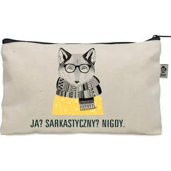 Kosmetická taška Kosmetická taštička béžová dárek JÁ SARCASTICKÝ pánská sarkasmus KO_261