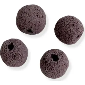 Drahý kámen Lávové starorůžové pr. 12 mm - 2 ks