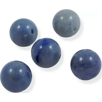 Drahý kámen Kulička velká vrtaná 20mm - modrý křemen