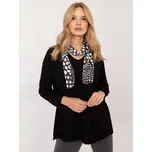 Černý dámský oversize svetr s lesklou nití DHJ-BZ-19226.91-black Velikost: ONE SIZE
