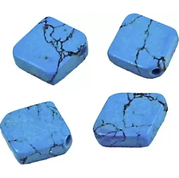 Drahý kámen Tyrkys kosočtverec - 4 ks