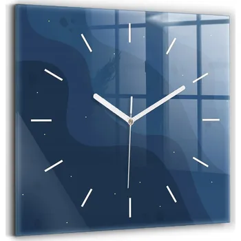 Hodiny Nástěnné hodiny Wallfluent, odstíny modré, 30 cm