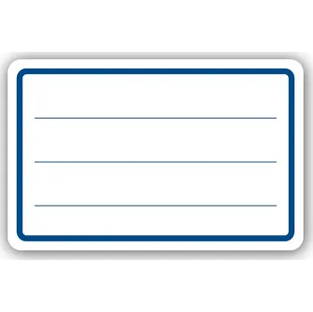 Sešit samolepíci štítek na sešit