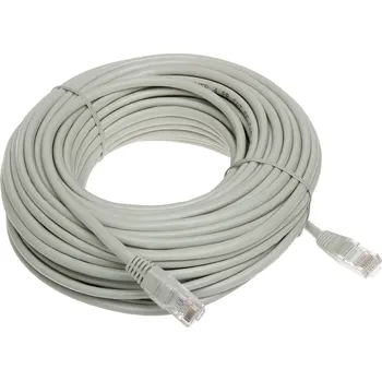 Síťový kabel Patch kabel UTP5, 20 m, šedý, průřez 24AWG