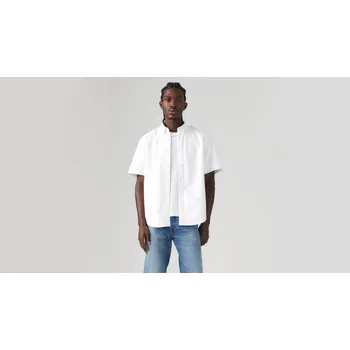 Pánská košile LEVI'S ®AUTHENTIC BUTTON-DOWN KOŠILE KRÁTKÝ RUKÁV -BÍLÁ M
