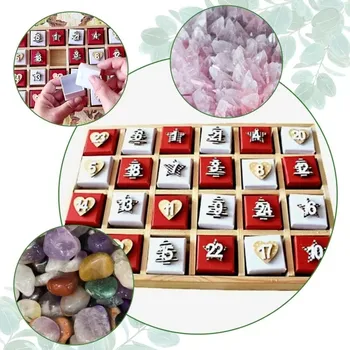 Drahý kámen Adventní kalendář s drahými kameny