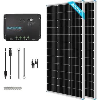 solární panel Renogy solární set 200W 12V s 30A PWM regulátorem nabíjení