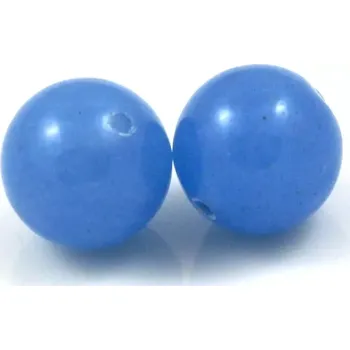 Drahý kámen Chalcedon modrý korálky 12mm – 1 ks