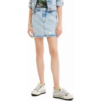 Dámská sukně Sukně Desigual Gizem denim light wash velikost L