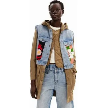 Bunda Desigual Yale verde militar velikost XS