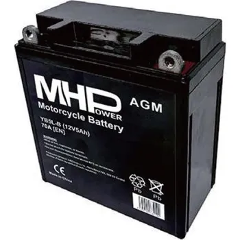 Motobaterie Motobaterie MHPower YB5L-B AGM 12V, 5Ah, 70A