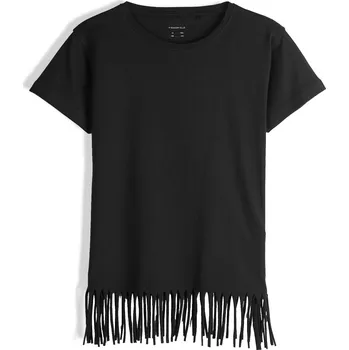 GATE Bavlněné tričko s třásněmi 4Y 425-0456/89