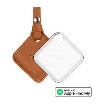 Pouzdro na mobilní telefon FIXED Pouzdro Case for Tag z pravé hovězí kůže s Tagem, hnědé