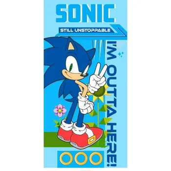 Carbotex Dětská bavlněná osuška SONIC modrá