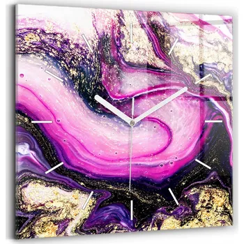 Hodiny Nástěnné hodiny Wallfluent růžové 30 cm