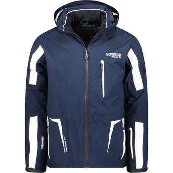 Zateplená lyžařská bunda s reflexními pruhy GEOGRAPHICAL NORWAY Wimax Barva: Tmavě modrá, Velikost: XL