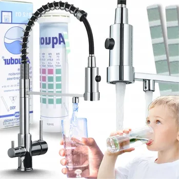 Vodovodní baterie Stojánková kuchyňská baterie Ari Solid Spring černá, stříbrná, šedá