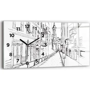 Hodiny Nástěnné hodiny Wallfluent, odstíny modré, 60 cm