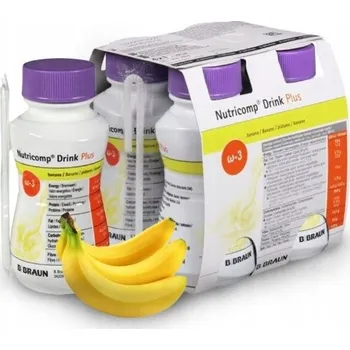 Speciální výživa Nutricomp Drink Plus s banánovou příchutí 4 x 200 ml