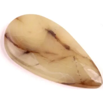 Přírodní kámen Kabošon Achát Yellow Botswana č.4117 (42x22x5mm)