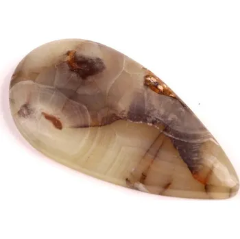 Přírodní kámen Kabošon Achát Yellow Botswana č.4103 (43x23x5mm)