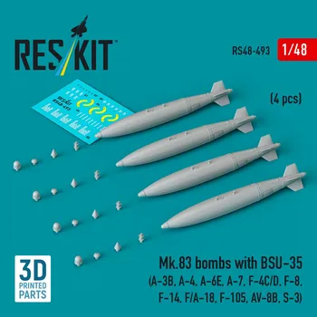 Plastikový model 1/48 Mk.83 bombs w/ BSU-35 (4 pcs.)