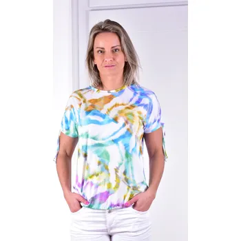 Dámská halenka Dámská halenka HAJO 19970 593 D Shirt Batik-Animalprint RH Velikost: 38