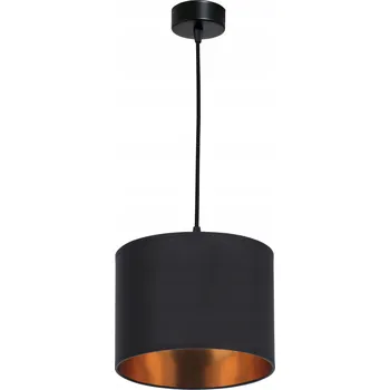 Lustr závěsné stropní svítidlo STÍNÍTKO černé zlaté stropní lampy nad stůl