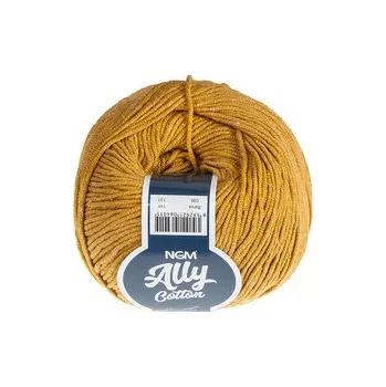 Příze Příze ALLY cotton - Hořčicová - 50g / 140 m