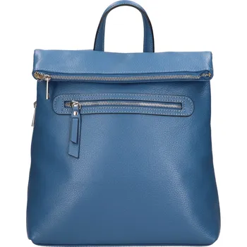 Městský batoh Dámský kožený batoh Italia Korra - modrá