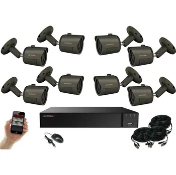 Kompletní kamerový systém Monitorrs Security AHD 8 kamerový set 5 Mpix GTube (6042K8) (Monitorrs Security)