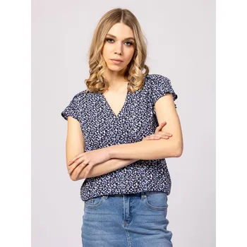 Dámská halenka Heavy Tools dámská halenka Rusty s krátkým rukávem modrá Velikost: XS