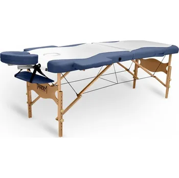 Masážní stůl Skládací masážní stůl TANDEM Profi W2D DUO bílo-modrá 195*70 cm / 15,5 kg / 3 barvy