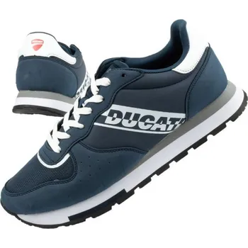 Pánské tenisky Pánské sportovní boty DS410-11 Tmavě modrá s bílou - Ducati tmavě modrá s bílou 42