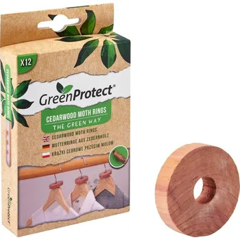 Přípravek proti hmyzu Green Protect - Kroužky z cedrového dřeva proti šatním molům