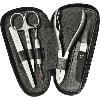 Talacko 1292.86 Matt line manikúra set černá kůže