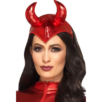 Čelenka Čelenka červená ROHY čertice