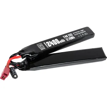 Baterie pro airsoftovou zbraň Li-Pol akumulátor Specna Arms x Gens Ace 7,4V 2400mAh 25C - 2 díly, Dean-T, G-Tech