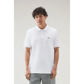 Pánská košile POLOKOŠILE WOOLRICH CLASSIC AMERICAN POLO BRIGHT WHITE