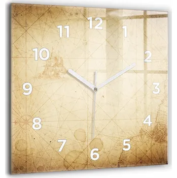 Hodiny Nástěnné hodiny Wallfluent hnědé 60 cm