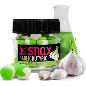 Boilies Delphin Nástraha D Snax Pop Česnek Butyric 8mm 20g