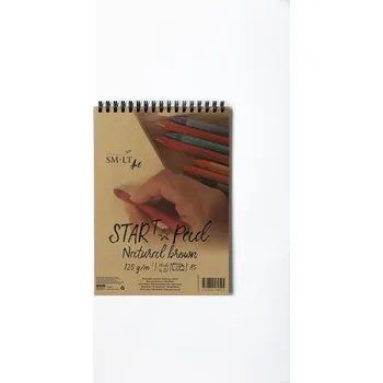 SMLT_art SMLT art Blok START, kraftový, A5, 20 listů, 125g/m2, spirála