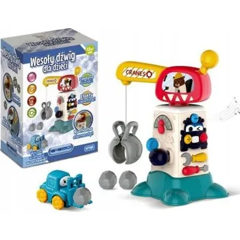 autíčko E-EDU Veselý JEŘÁB INTERAKTIVNÍ pro stavitele 12M+